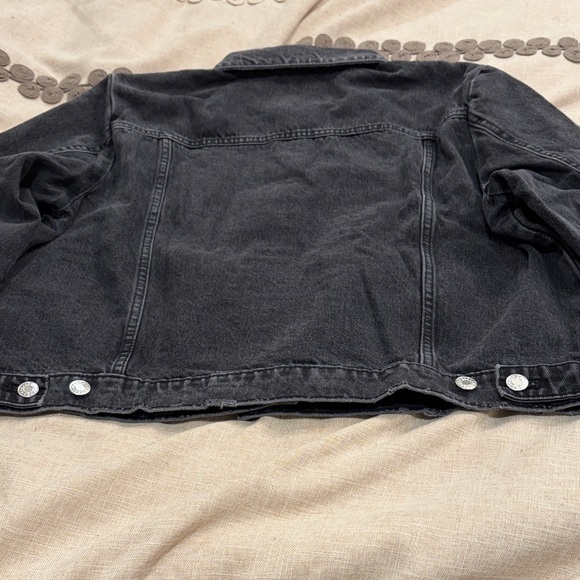 Mango Black Pocketed Denim Jacket/NWT/XXL - Picture 13 of 15